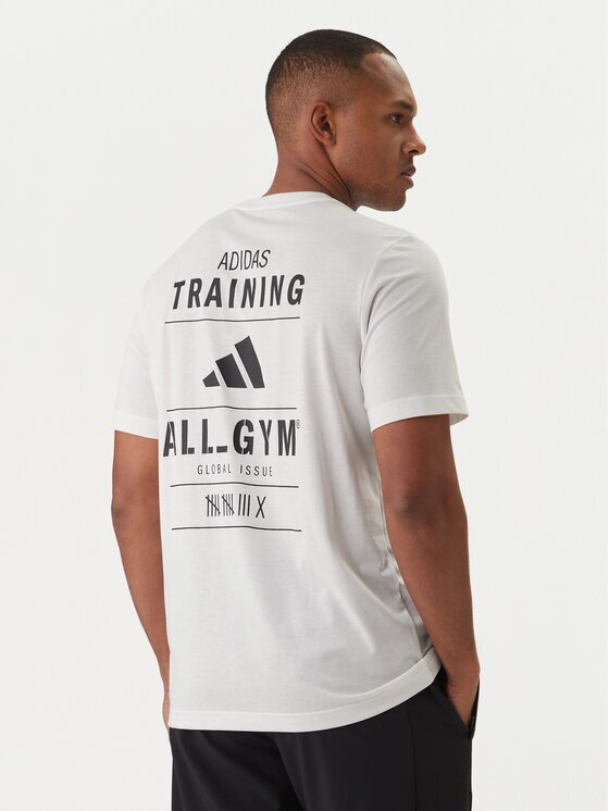 adidas Тишърт Category Training Graphic JM8976 Екрю Regular Fit