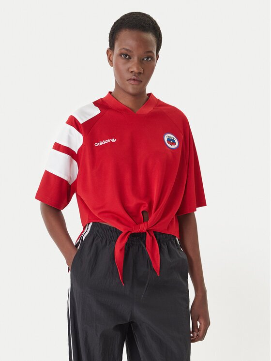 adidas Тишърт Chile Reconstructed Bringback KD0968 Червен Loose Fit