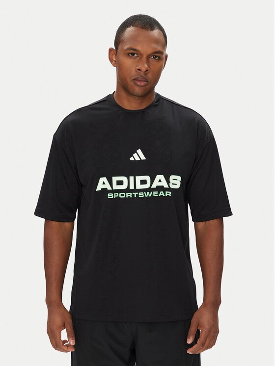 adidas Тишърт Common Goal JM1752 Черен Loose Fit