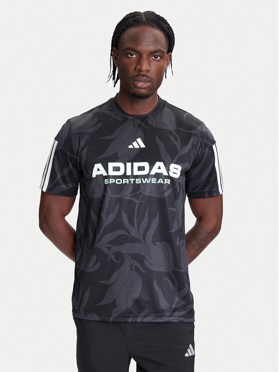 adidas Тишърт Common Goal JW0247 Черен Regular Fit
