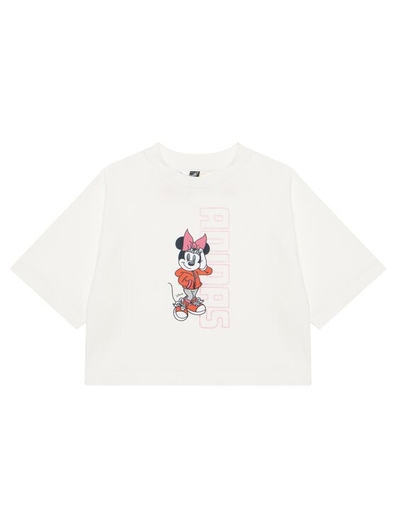 adidas Тишърт Disney Minnie Mouse JL9191 Бял Loose Fit