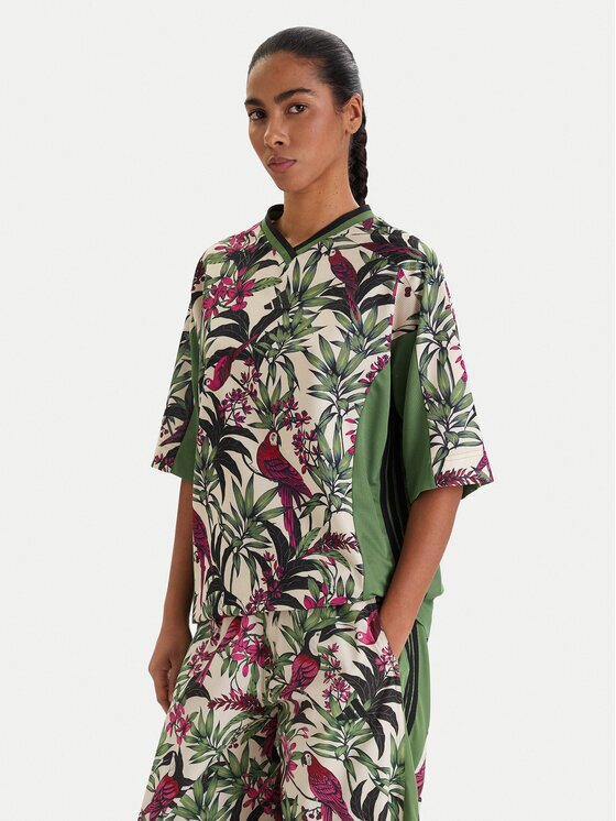 adidas Тишърт Farm Rio Premium KD4628 Зелен Loose Fit