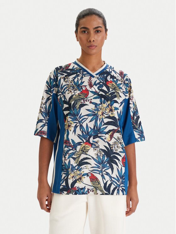 adidas Тишърт Farm Rio Premium KD4629 Син Loose Fit