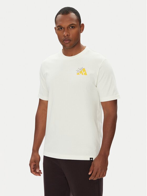 adidas Тишърт Food Grilled Cheese Graphic JM6459 Бял Regular Fit