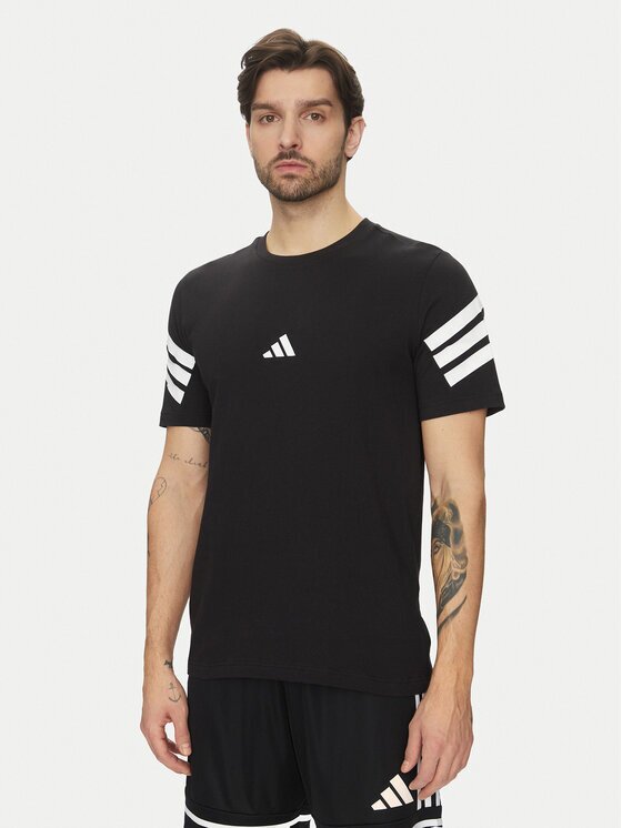 adidas Тишърт Future Icons 3-Stripes JD4877 Черен Regular Fit