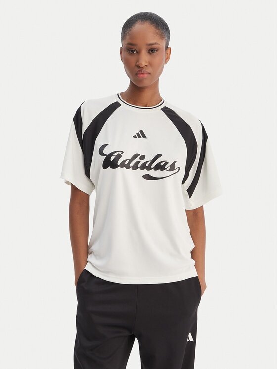 adidas Тишърт House Of Tiro KB6126 Бял Regular Fit