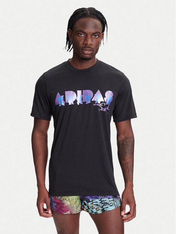 adidas Тишърт Jeremy Scott JL7620 Черен Regular Fit