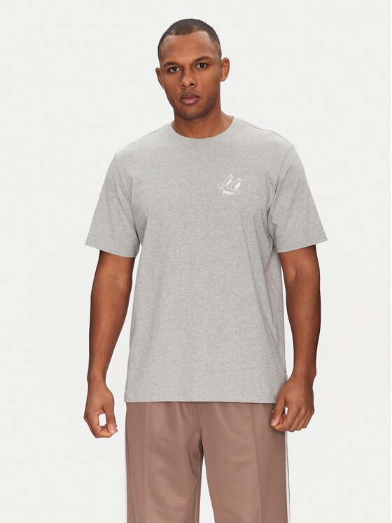 adidas Тишърт JN7031 Сив Loose Fit