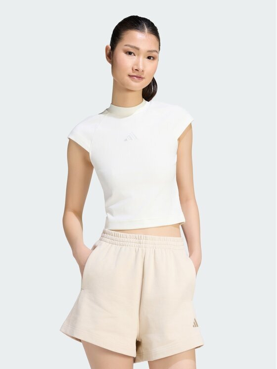 adidas Тишърт Kit Small Logo Rib KT0289 Slim Fit