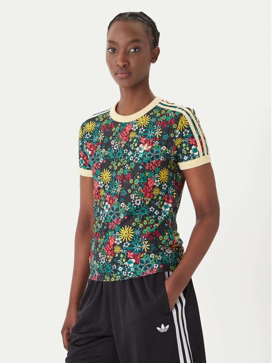adidas Тишърт Liberty London 3-Stripes KD5560 Цветен Regular Fit