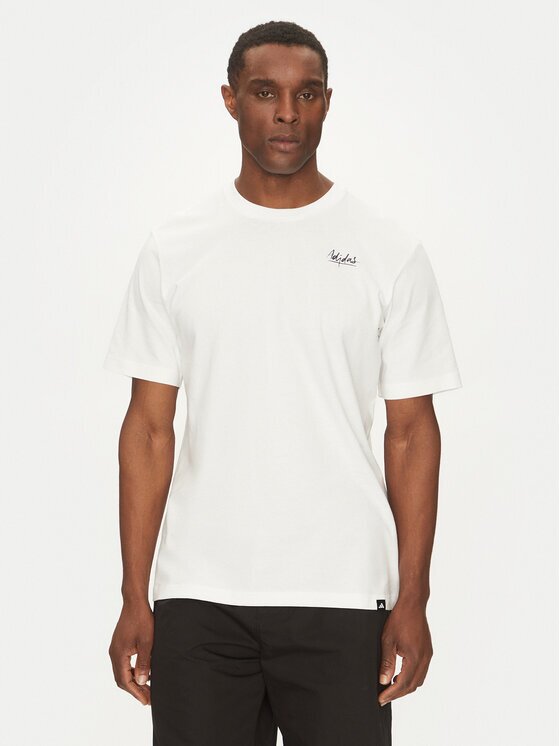 adidas Тишърт Lounge Still Life Bowl Graphic JJ3962 Бял Regular Fit