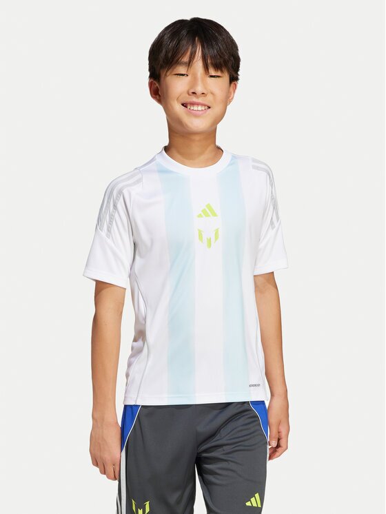 adidas Тишърт Messi Training JI5460 Бял Regular Fit