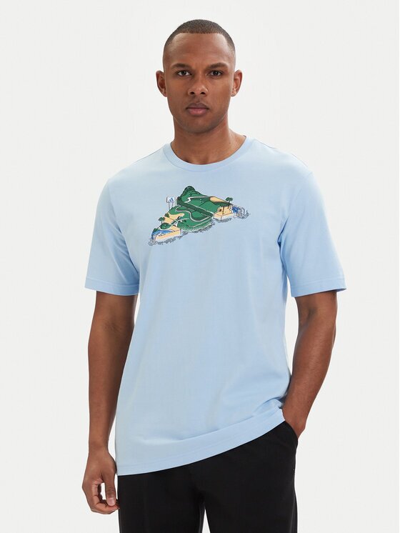 adidas Тишърт Novelty Mini Graphic JZ5038 Светлосиньо Regular Fit