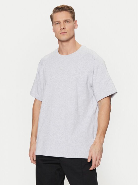 adidas Тишърт Premium Essentials JD3275 Сив Loose Fit