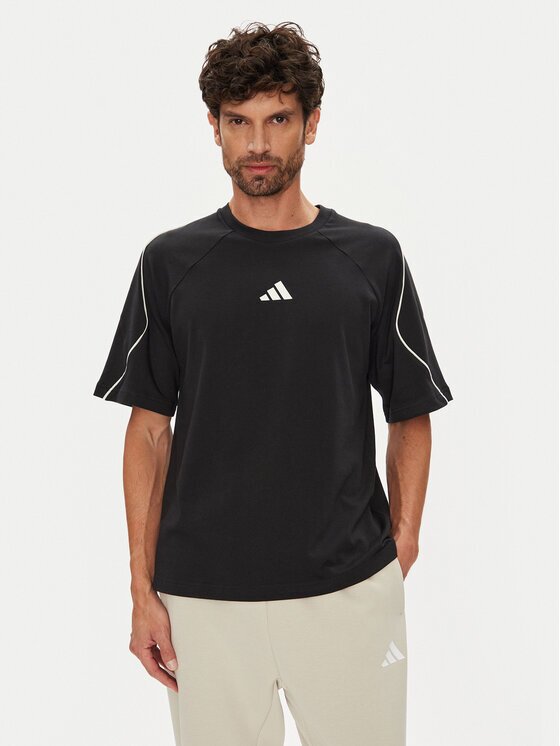 adidas Тишърт Stadium JN1824 Черен Regular Fit