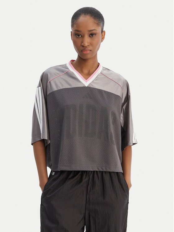 adidas Тишърт Stadium KC4977 Сив Loose Fit