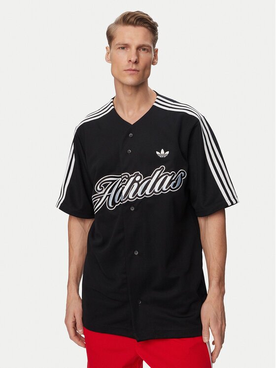 adidas Тишърт Summer League Varsity Baseball KE2244 Черен Oversize