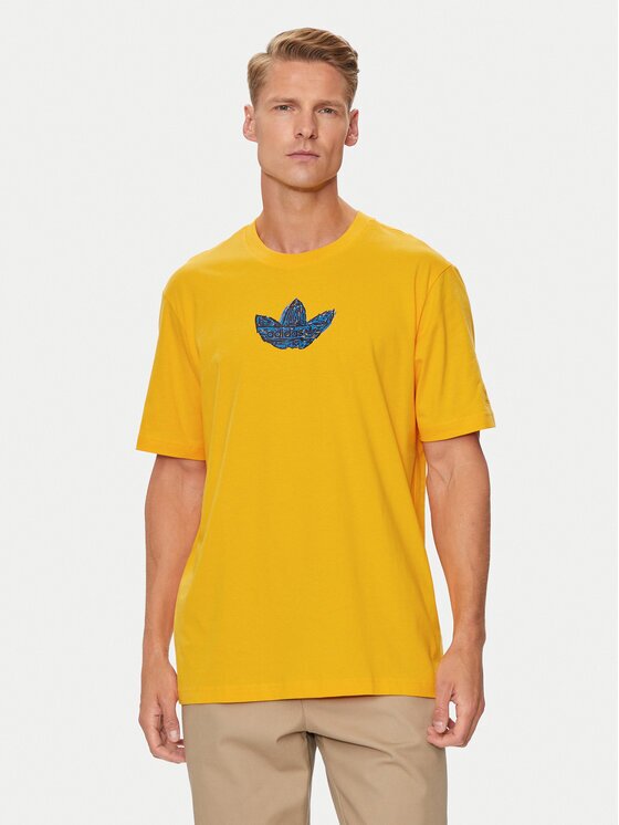 adidas Тишърт Supply Sport IZ2572 Жълт Regular Fit