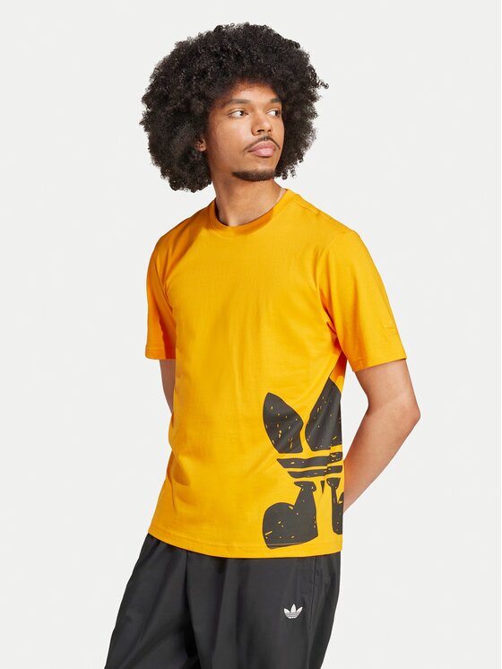 adidas Тишърт Supply Street IX6749 Оранжев Regular Fit