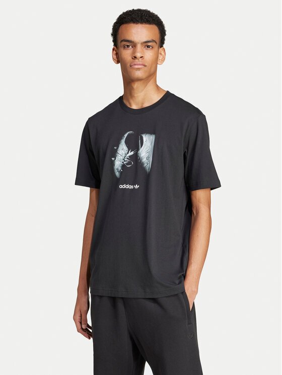 adidas Тишърт Supply Street IY3431 Черен Regular Fit