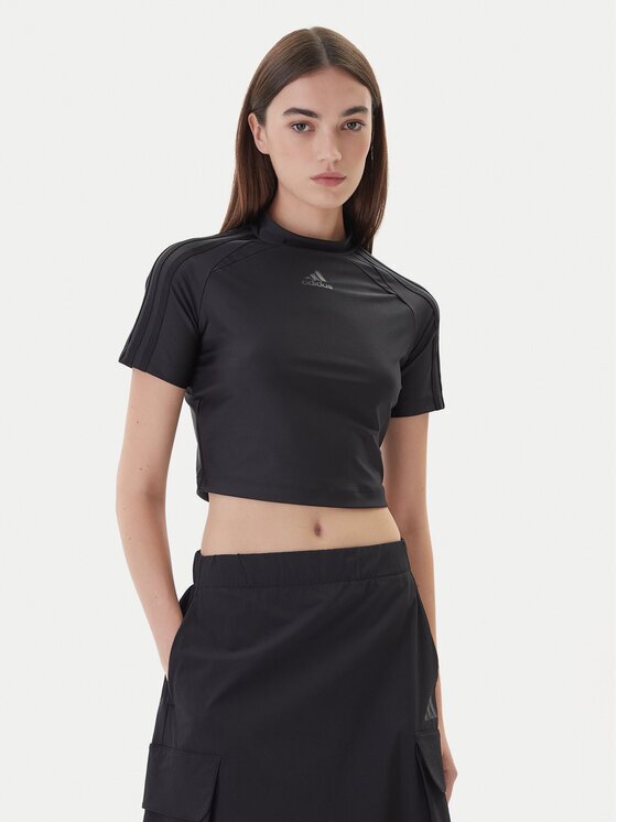 adidas Тишърт Teamgeist adicolor Baby JZ8278 Черен Slim Fit