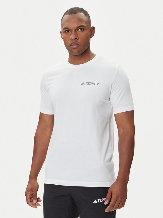 adidas Тишърт Terrex Graphic JW3559 Бял Regular Fit