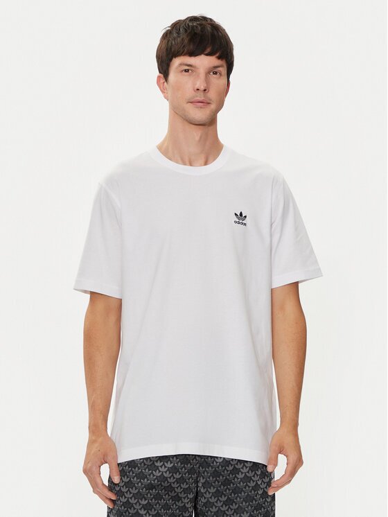 adidas Тишърт Trefoil Essentials IZ2098 Бял Regular Fit