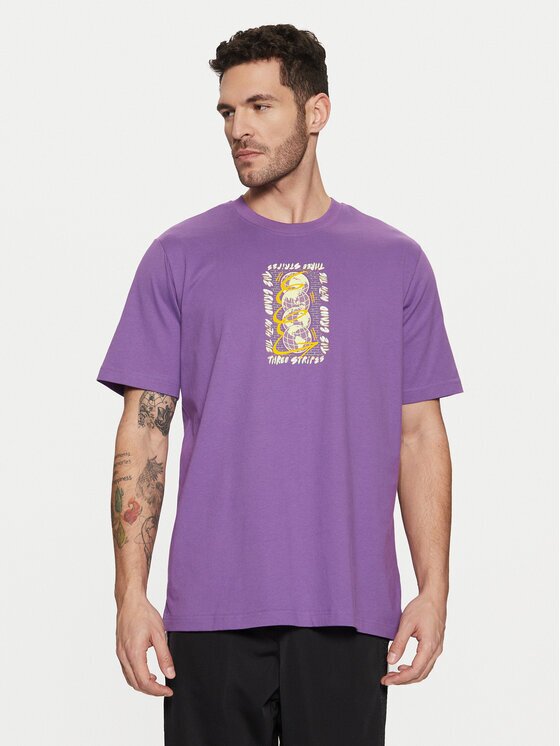 adidas Тишърт Trefoil Series JP4498 Виолетов Regular Fit
