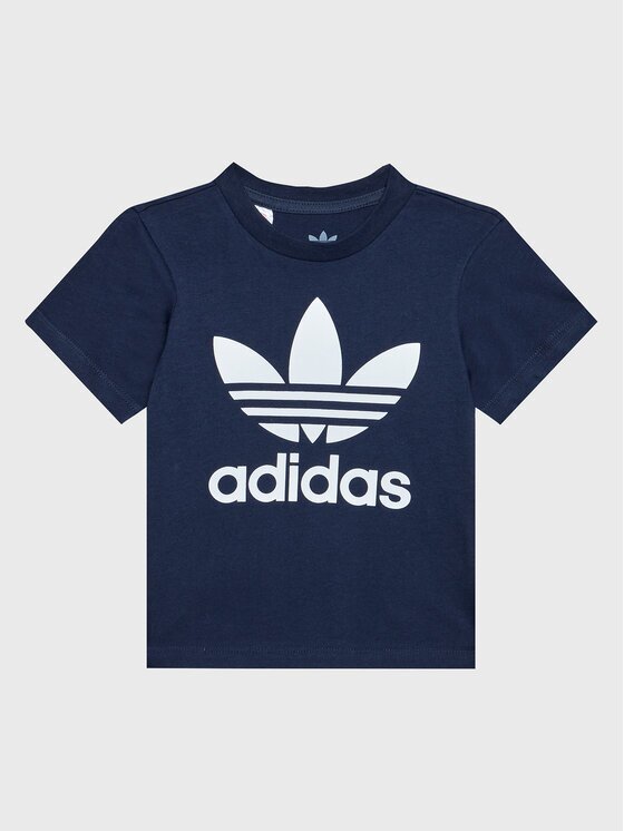 adidas Тишърт Trefoil Tee HK7503 Тъмносин Regular Fit