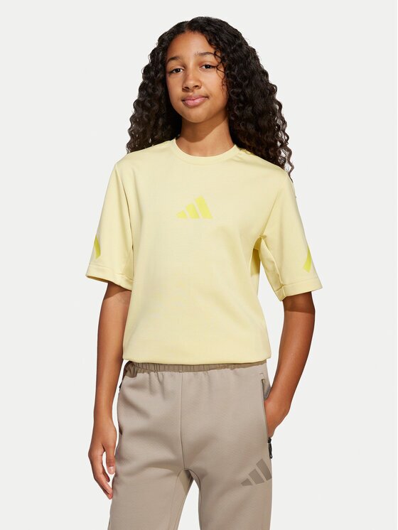 adidas Тишърт Z.N.E. JD0015 Жълт Loose Fit