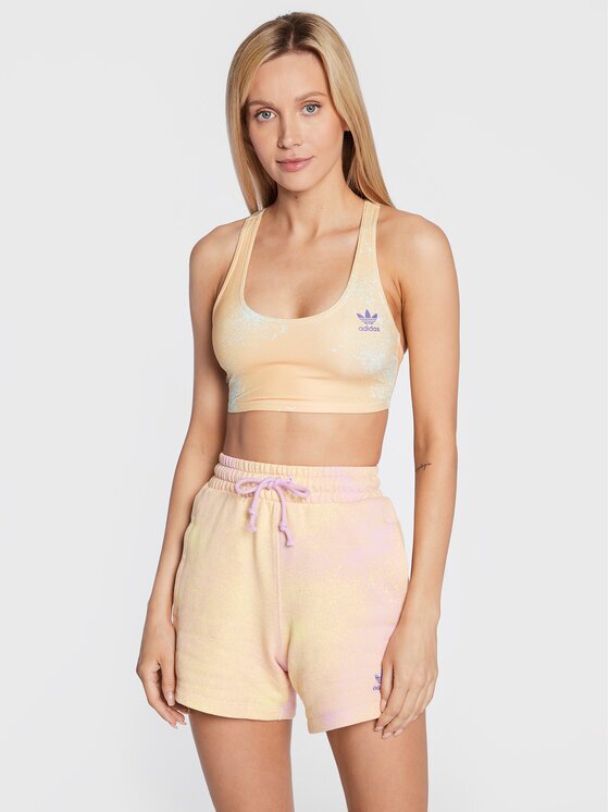 adidas топ Allover Print HL6596 Бежов Slim Fit