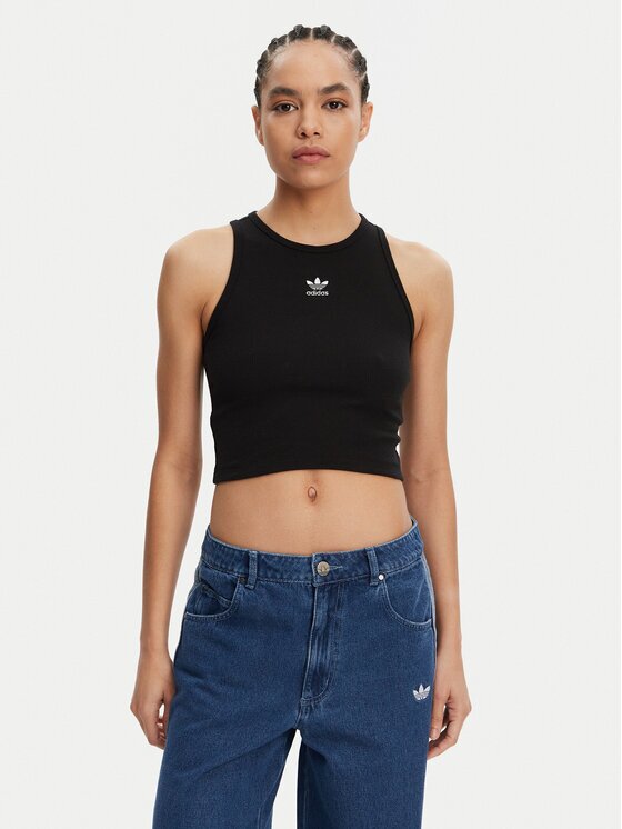 adidas топ Essentials IW5736 Черен Slim Fit