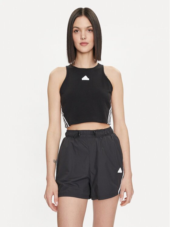 adidas топ Future Icons 3-Stripes IP1572 Черен Slim Fit
