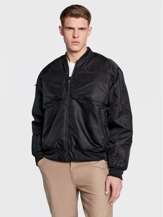 adidas Яке бомбър Reclaim Reversible HK2760 Черен Regular Fit