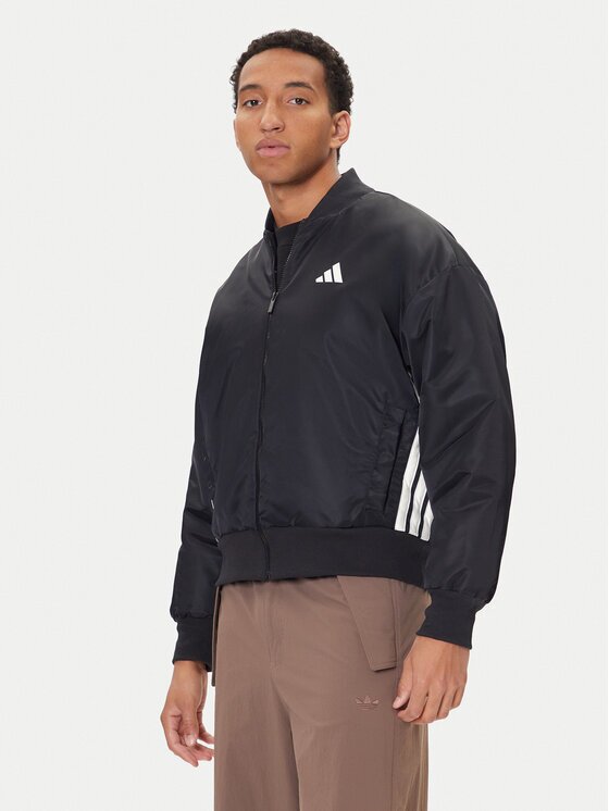 adidas Яке бомбър Stadium JN1825 Черен Loose Fit