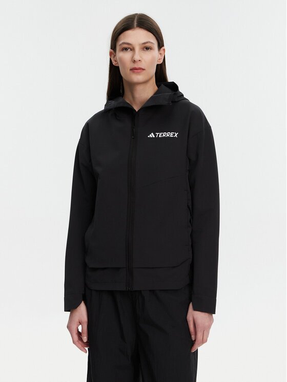 adidas Яке softshell Terrex Multi IX1487 Черен Regular Fit