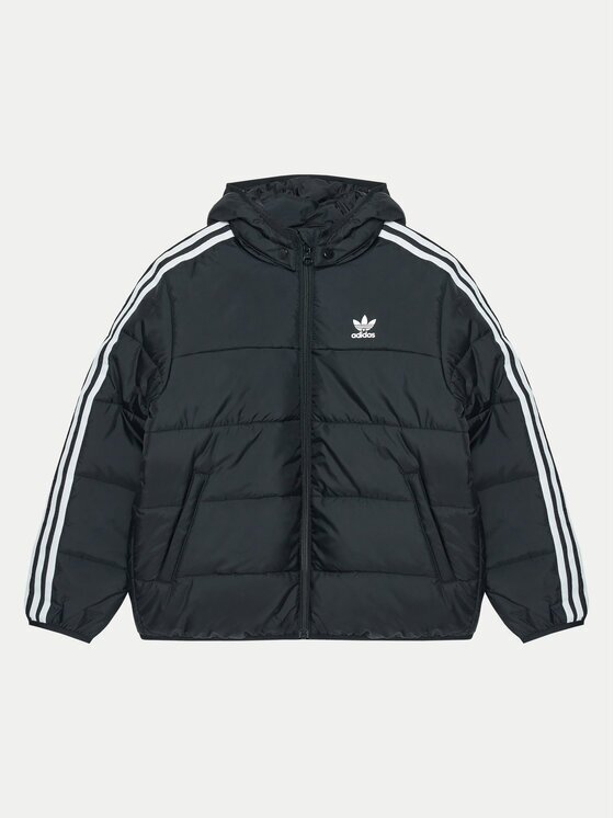 adidas Зимно яке adicolor IY4812 Черен Loose Fit