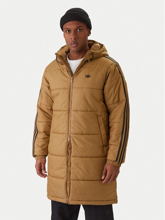 adidas Зимно яке adicolor JW5847 Бежов Loose Fit