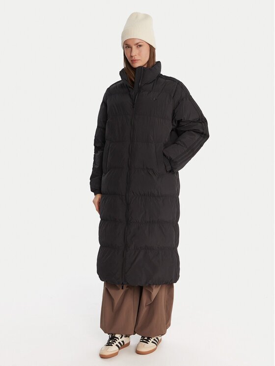 adidas Зимно яке adicolor JX2957 Черен Loose Fit