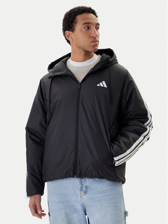 adidas Зимно яке Essentials Climawarm 3-Stripes JM4042 Черен Regular Fit