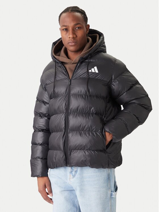 adidas Зимно яке Essentials Climawarm JX7787 Черен Regular Fit