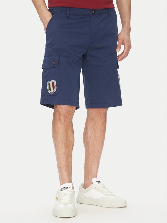Aeronautica Militare Шорти от плат 251BE257CT3510 Regular Fit