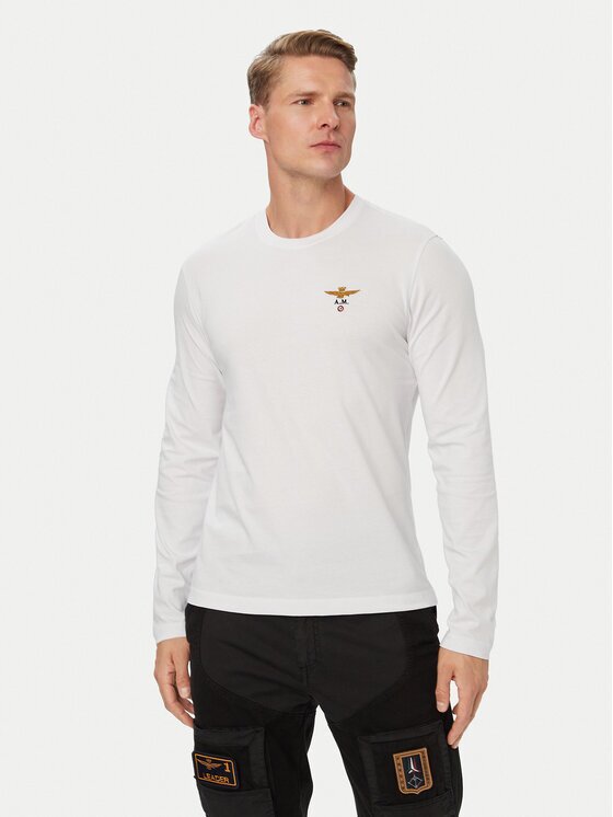 Aeronautica Militare Тениска с дълъг ръкав 262TS2390UJ00372 Regular Fit