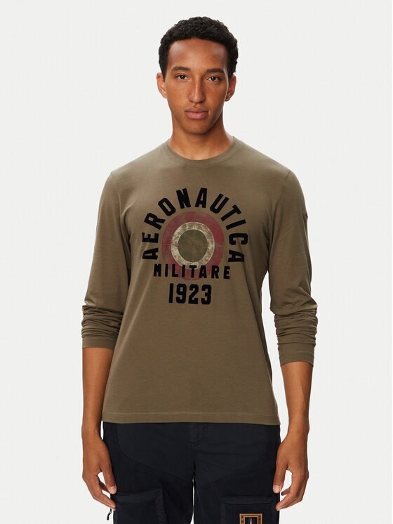 Aeronautica Militare Тениска с дълъг ръкав 262TS2570UJ00641 Regular Fit