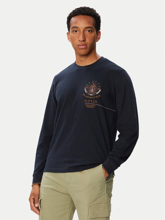 Aeronautica Militare Тениска с дълъг ръкав 262TS2573UJ00703 Regular Fit