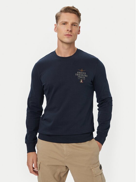 Aeronautica Militare Тениска с дълъг ръкав 262TS2574UJ00703 Regular Fit