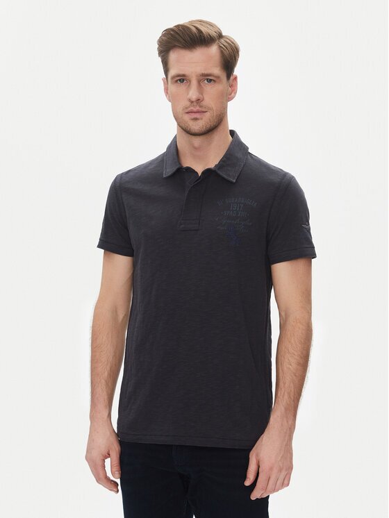 Aeronautica Militare Тениска с яка и копчета 251PO1857J680 Regular Fit