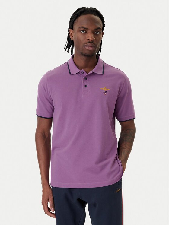 Aeronautica Militare Тениска с яка и копчета 261PO1308UP00082 Regular Fit