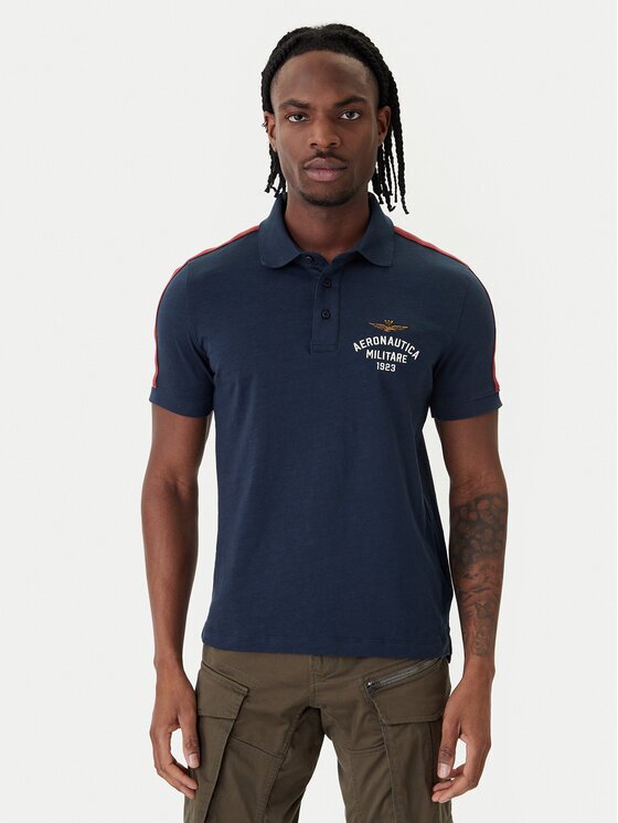 Aeronautica Militare Тениска с яка и копчета 261PO1926UJ00723 Regular Fit