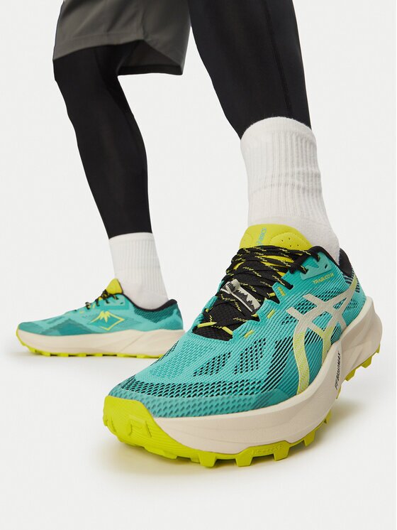 Asics Маратонки за бягане Trabuco 14 1011C166 Зелен